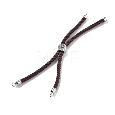 Twisted Nylon Cord Silder Bracelets DIY-B066-03P-04-1
