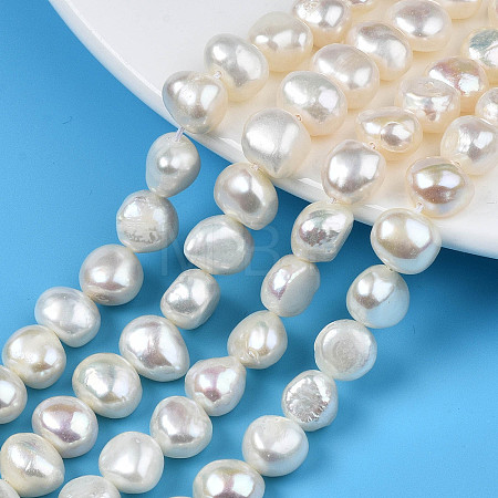Natural Cultured Freshwater Pearl Beads Strands X-PEAR-N014-08A-1