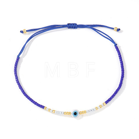 Glass Seed Beaded Braided Bracelets WV7941-3-1