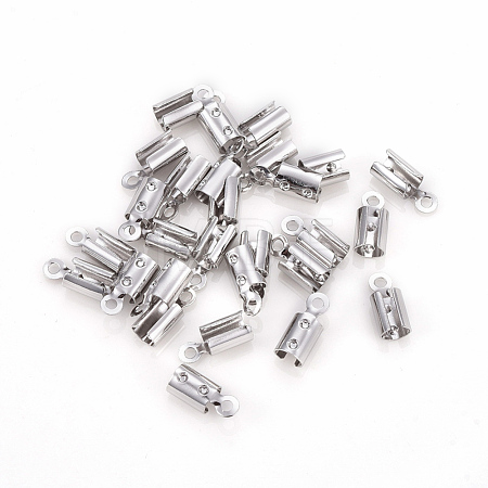 Brass Folding Crimp Ends KK-F777-01P-1