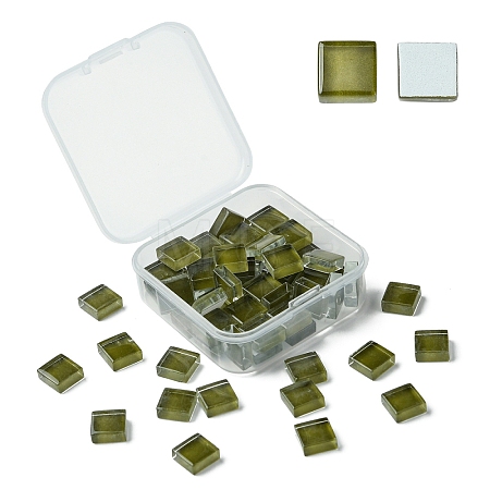 60Pcs Transparent Glass Cabochons GLAA-YW0003-65-29-1