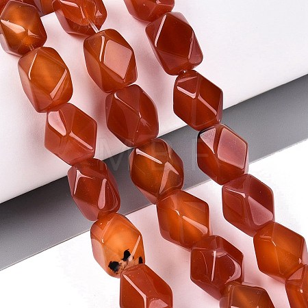 Natural Red Agate Beads Strands GG-N361-06A-03-1