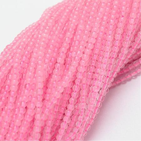 Natural Rose Quartz Beads Strands G-N0195-04-2mm-1