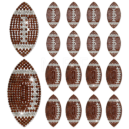 16Pcs 2 Styles Hotfix Rhinestone (Hot Melt Adhesive On The Back) DIY-PH0036-30-1
