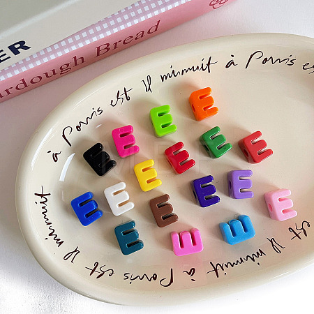 Opaque Acrylic European Beads OACR-M027-01E-1