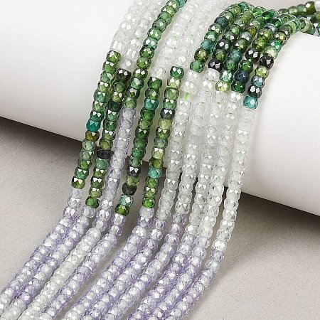Cubic Zirconia Beads Strands ZIRC-P125-2x3mm-04-1