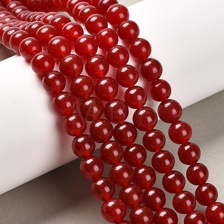 Natural & Dyed Malaysia Jade Bead Strands X-G-A146-8mm-A02-1