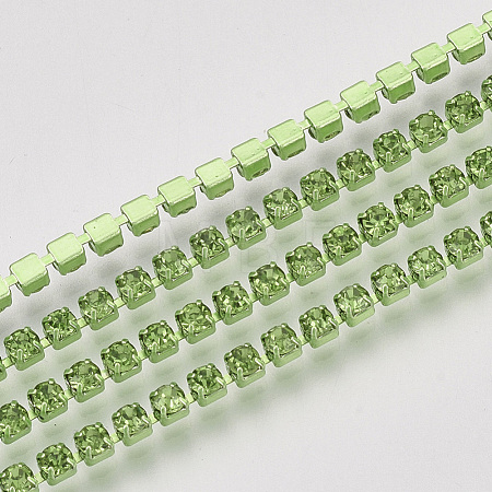 Electrophoresis Iron Rhinestone Strass Chains CHC-Q009-SS12-B06-1