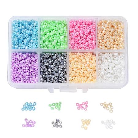 1 Box 8/0 Glass Seed Beads Round  Loose Spacer Beads SEED-X0050-3mm-01-1