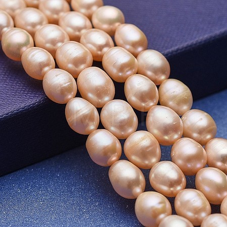 Natural Cultured Freshwater Pearl Beads Strands PEAR-P060-29A-1