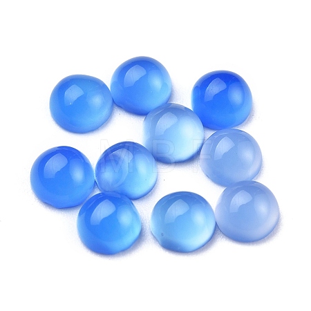 Natural Agate Cabochons X-G-P393-R60-4MM-1