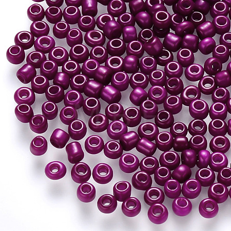 12/0 Baking Paint Glass Round Seed Beads SEED-S036-01A-10-1