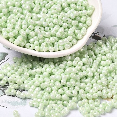 Opaque Colours Luster Glass Seed Beads SEED-B001-01A-10-1