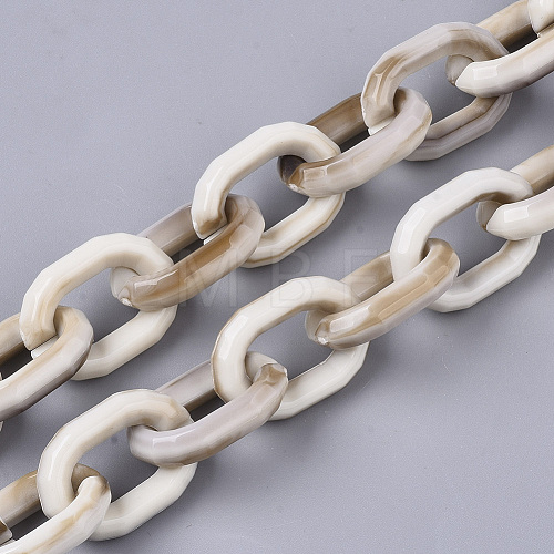 Handmade Acrylic Cable Chains X-SACR-N006-011F-1