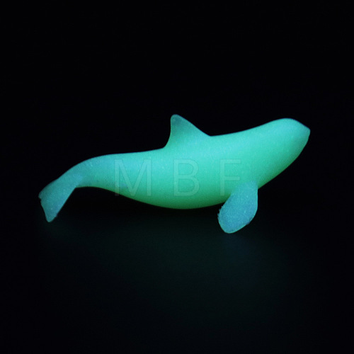 Whale Shaped Plastic Decorations DIY-F066-18-1