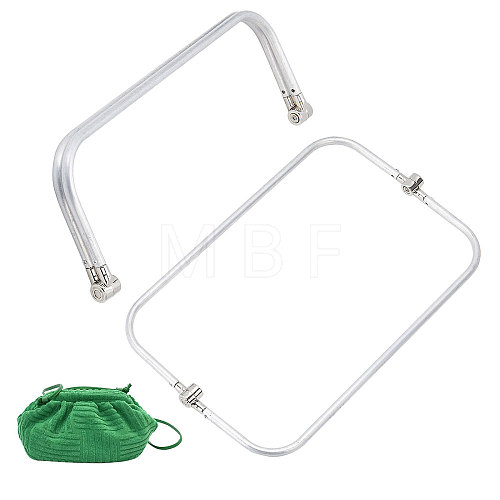 Aluminium Alloy Tube Purse Frames DIY-WH0569-58D-1