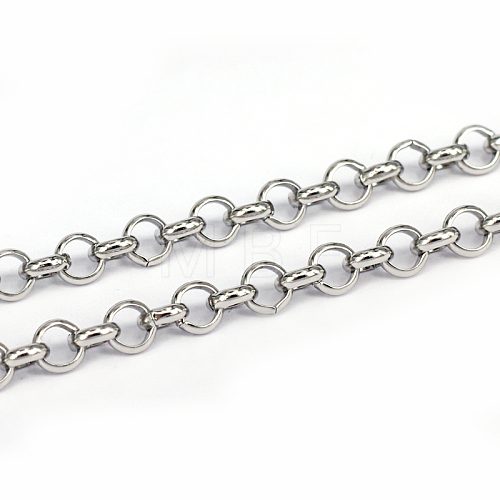 304 Stainless Steel Rolo Chains CHS-L001-28-5mm-1