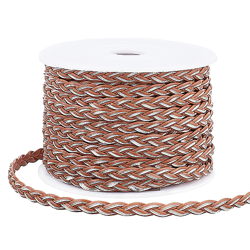   10m 3-Ply PU Leather Braided Cord LC-PH0001-07A-1