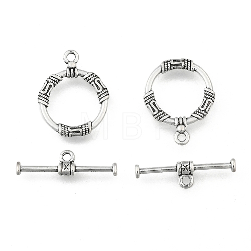 Tibetan Style Alloy Toggle Clasps LF8923Y-1