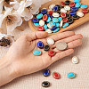 BEADTHOVEN 100Pcs 5 Colors Plating Retro Acrylic Beads PACR-BT0001-01-14