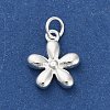 925 Sterling Silver Flower Charms STER-P071-14S-2