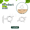 1Pc 925 Sterling Silver Large Spring Ring Clasps STER-NB0001-12A-2