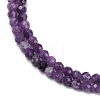 Natural Lepidolite/Purple Mica Stone Beads Strands G-C009-A26-4