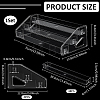 3-Tier Acrylic Organizer Display Riser Holder for Badges ODIS-WH0108-065B-3