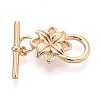 10Pcs Brass Toggle Clasps KK-T073-41G-1
