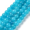 Dyed Natural Malaysia Jade Beads Strands G-G021-02A-02-1