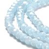 Electroplate Opaque Glass Beads Strands EGLA-A035-P4mm-A10-3
