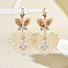 Brass Hollow Hoop Earrings XQ6023-2-1