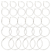 Beebeecraft 30Pcs 6 Style Brass Hoop Earring Findings FIND-BBC0003-23P-1