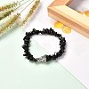 Natural & Synthetic Mixed Gemstone Stretch Bracelet for Men Women BJEW-JB06706-3