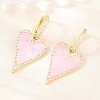 Valentine's Day Heart Brass Micro Pave Clear Cubic Zirconia Hoop Earrings EJEW-Z164-10G-4