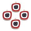 Alloy Enamel Pendants ENAM-N054-61C-RS-1