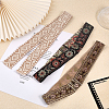 3Pcs 3 Style Flower/Rhombus/Floral Pattern Polyester Woven Belt Ornament Accessories FIND-CA0007-03-3