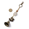 Natural Quartz Crystal Pouch Feng Shui Hanging Ornament HJEW-JM02377-3