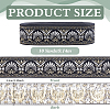 Ethnic Style Polyester Ribbons OCOR-WH0082-544B-2