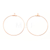 PVD Vacuum Plating 304 Stainless Steel Hoop Earrings STAS-T031-20-25mm-G-1-2