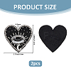2Pcs Cloth Computerized Embroidery  Sew on Patches PATC-FH0001-39B-2