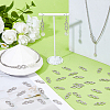 50Pcs Alloy Crystal Rhinestone Links/Connectors ALRI-FH0001-25P-4
