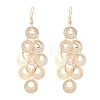 Brass Dangle Earrings EJEW-B157-02D-G-4
