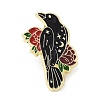 Crow & Flower Enamel Pins JEWB-H014-04LG-04-1