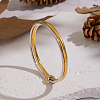 304 Stainless Steel Double Layered Plain Bangles for Women EC4936-4