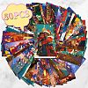 50Pcs Christmas Paper Greeting Cards DIY-P085-15C-2