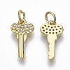 Brass Micro Pave Cubic Zirconia Pendants ZIRC-S067-027-NF-1