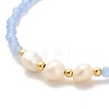 Pearl Beaded Bracelets BJEW-E098-03G-2