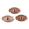 Natural Strawberry Quartz Pendants KK-C255-22G-03-1