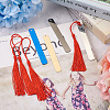 4 Sets 4 Colors Stainless Steel Bookmarks AJEW-TA0001-21-12
